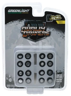1:64 GreenLight *WHEEL & TIRE ACCESSORY PACK* DUALLY DRIVER PICKUP TRUCK *NIP* - Image 1 of 2