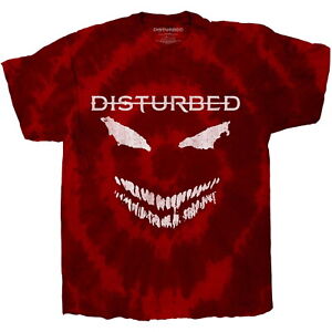 Disturbed Scary Face Dip-Dye T-Shirt NEW OFFICIAL