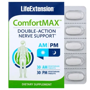 Life Extension, ComfortMAX, Double-Action Nerve Support, For AM & PM, 60 Vegetar - Picture 1 of 3