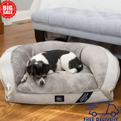 Mini sofá de espuma viscoelástica cama para perros cachorros alfombrilla súper suave almohadilla cálida para dormir pequeña Foto 1 de 4