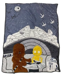 Lambs & Ivy Star Wars Millennium Falcon Baby Crib Quilt Infant Toddler Bedding - Picture 1 of 10