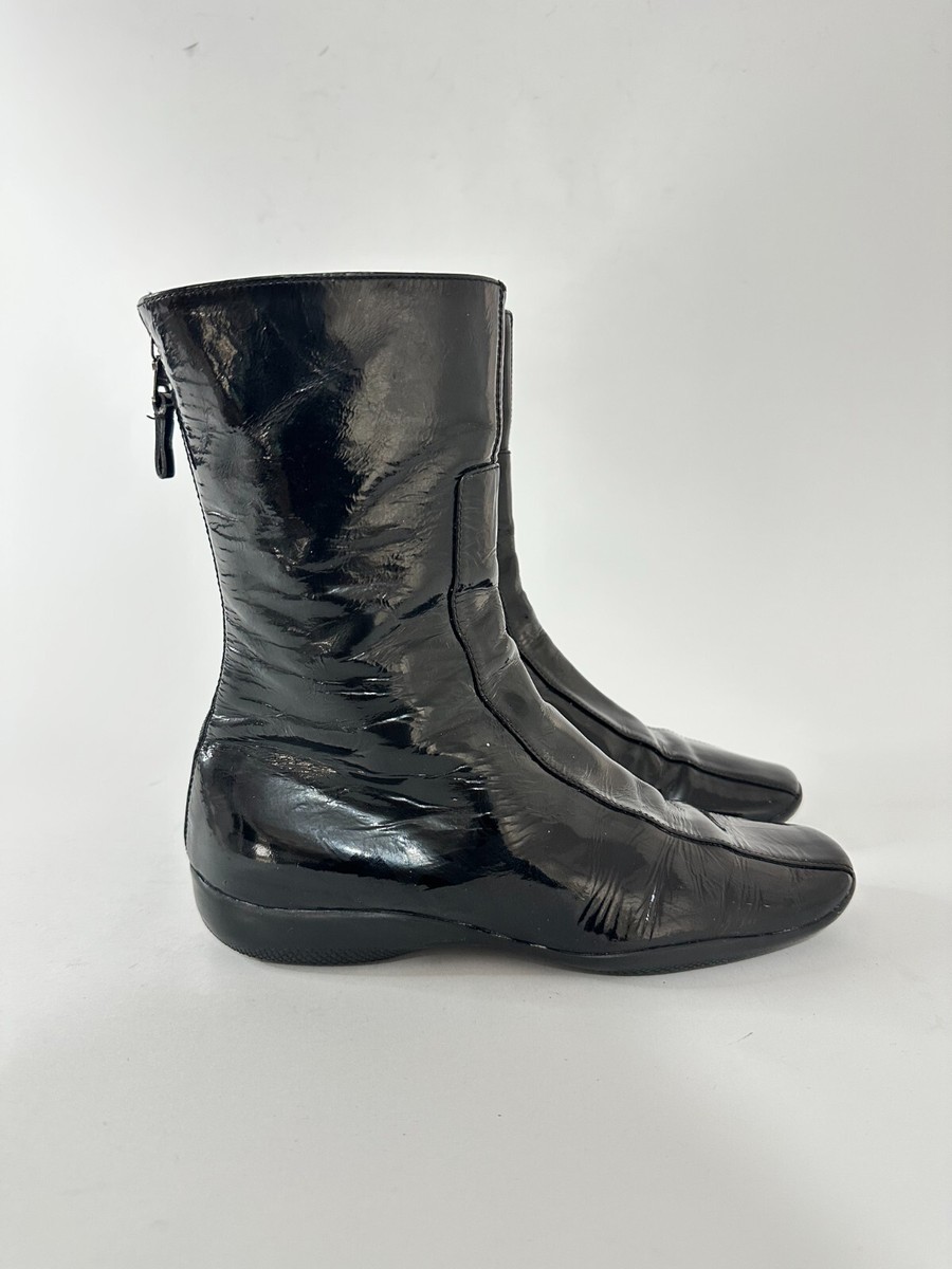 PRADA Patent Leather Boots for Women for sale - eBay