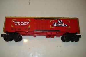 LIONEL 9856 OLD MILWAUKEE BEER REEFER O GUAGE
