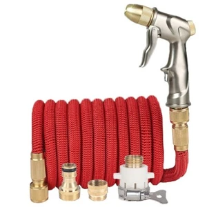 Garden Hose High Pressure Water Flexible Car Wash Spray Gun 100ft Free Shipping - Picture 1 of 6