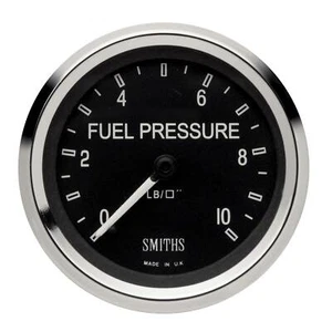 Smiths Cobra Authentic Fuel Pressure Gauge Black Dial Face Chrome Bezel - Afbeelding 1 van 1