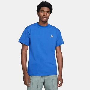 Nike ACG Embr Tee - M - DC4081-405 Performance Loose Fit Hyper Royal Yellow NRG - Picture 1 of 4
