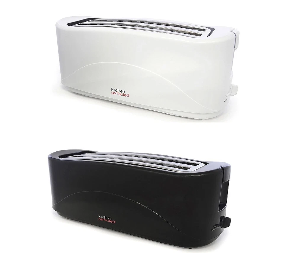 4-Slice Toaster Large Slots Cool Touch Slide-Out Crumb Tray Adjustable Browning - Image 1 of 1