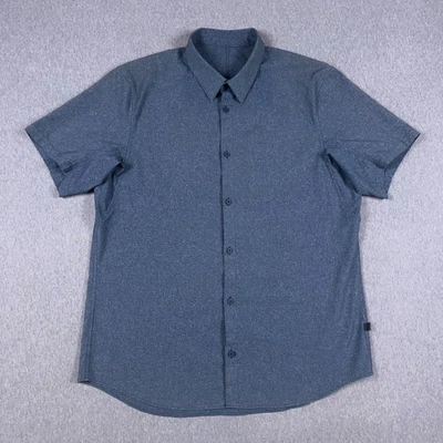 Lululemon Airing Easy Shirt Mens Large (?) Blue Short Sleeve Performance - Image 1 of 4