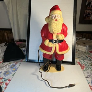 Elektrifizierter Weihnachtsmann Kunststoff Blasform Union Prod. Vintage mit Box 60er Jahre - Bild 1 von 15