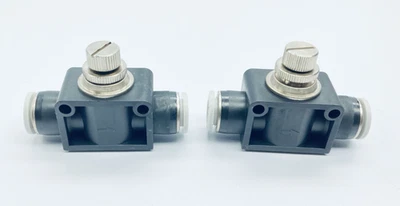 Лот из 2 односторонних клапанов управления потоком FESTO GR-QB-3/8-U QB-3/8 дюйма x QB-3/8 дюйма 534684 - Изображение 1 из 4