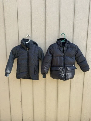 Lot Of 2 Kids Puffer Snow Jackets  Brooklyn Laundry (8) I Xtreme (7) Warm Boys  - Image 1 of 4