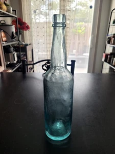 Antike Friedrich Heitz Glashütte Aqua Grün Bierflasche - Bild 1 von 10