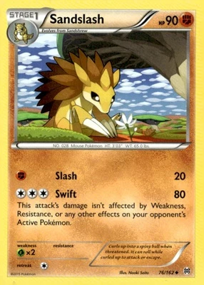 Sandslash Uncommon XY - BREAKthrough 76/162 Pokémon TCG - Image 1 of 2