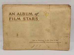 Antique AN ALBUM OF FILM STARS 1933 -ISSUED BY JOHN PLAYER & SONS COMPLETE ALBUM - Picture 1 of 11