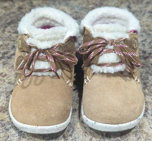 Merrell Bare Steps Schnee/Stiefeletten Kleinkind Größe 6 Leder mit Fellfutter - Bild 1 von 8