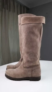 Shabbies Amsterdam Stiefel Braun Wildleder 40 Lang Lederstiefel - Bild 1 von 10
