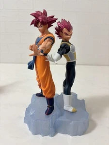 Dragon Ball Dokkan Battle Goku Vegeta Figure Set Super Saiyan God Collectible - Picture 1 of 3
