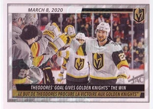 2020-21 Topps Stickers #478 Vegas Golden Knights, Shea Theodore - Picture 1 of 1