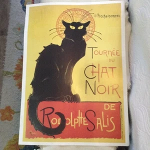 Tounee' duChat Noir, póster sin marco, vanguardia, francés, icónico, gatos, obra de arte - Imagen 1 de 2
