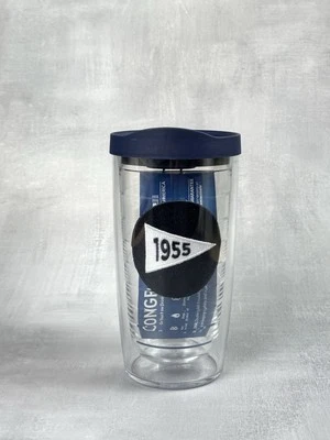 Vaso Tervis “1955” Año Nacimiento 16oz Taza con Tapa Azul Nuevo 0088 Foto 1 de 4