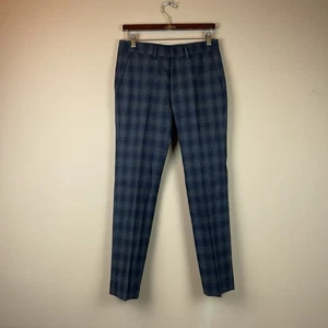 Pantalones de vestir Bonobos Capritex Leomaster para hombre 29 X 29,5 negro gris lana a cuadros - Imagen 1 de 13