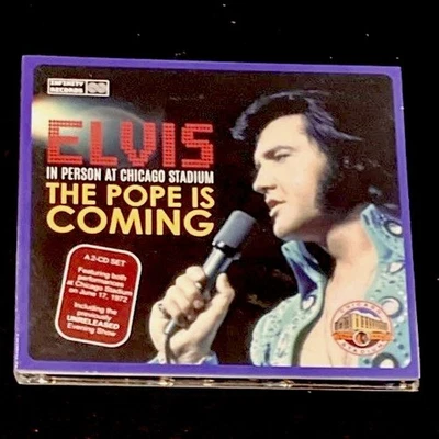Elvis : Chicago Stadium- Pope is coming 2 CD set  1972 (rare) - Image 1 of 2