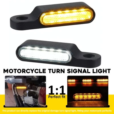 Luz de señalización LED de giro secuencial para manillar de motocicleta de 8 mm para Harley Iron 883 Foto 1 de 4