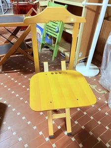 SEDIA PIEGHEVOLE FOPPAPEDRETTI IN LEGNO MASSICCIO  VINTAGE  NEW!!! - Picture 1 of 6