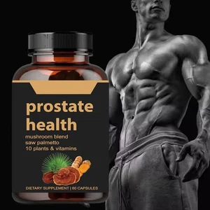 60 Stück natürliche Prostata Gesundheitskapseln mit Pilzmischung & Sa wpalmetto - Picture 1 of 8