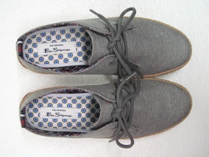 Ben Sherman Jenson Men’s Size 8 Canvas Sneakers Jute Trim Lifestyle Design - Picture 1 of 10