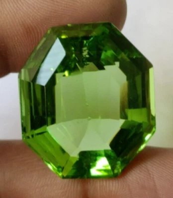 64.65 Ct. Fancy Cut Faceted Green Amethyst Loose Gemstone for Ring & Pendant - Image 1 of 4