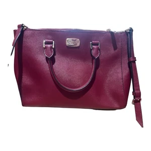 Michael Kors Damen Sutton Schultertasche Handtasche Geldbörse Kirsche mit Riemen - Bild 1 von 11