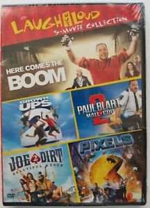 Here comes the Boom- Grown Ups 2- Paul Blart Mall Cop 2-  Joe Dirt 2- Pixels DVD