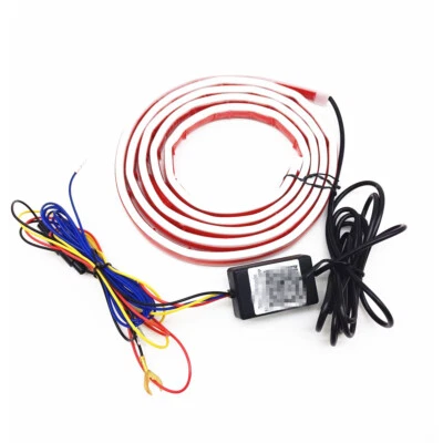 1.8M Car LED RGB Hood Light Strip Daytime Running Lights Colorful Dynamic APP - Image 1 of 4