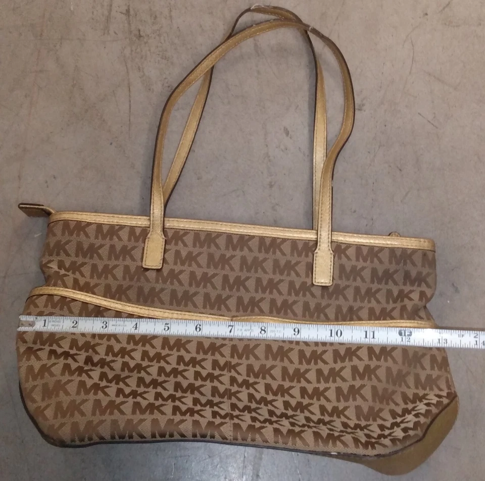 Michael Kors Kempton Signature Brown Tote Handbag Purse - Изображение 1 из 4