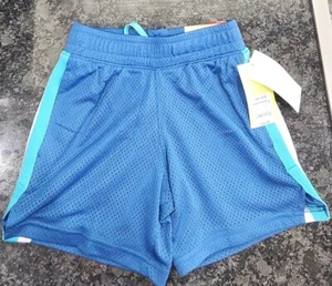 All in Motion Boys Extra Small 4/5 Blue Mesh Drawstring Shorts NWT - Picture 1 of 8