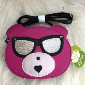 NUEVO CON ETIQUETAS MINI BOLSO BANDOLERA LILY BLOOM ECOLÓGICO ROSA FRESCO NOVEDAD OSO - Imagen 1 de 5
