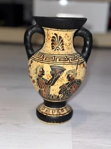 Ancient Greek Goddess Demeter Demetra & God Zeus Rare Art Pottery Vase Amphora - Bild 1 von 5