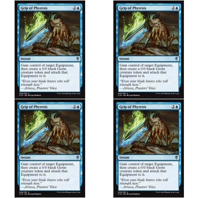 4 x GRIP OF PHYRESIS Commander 2016 MTG Blue - Instant Unc - Image 1 of 1