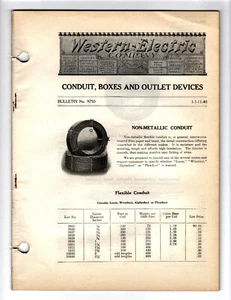 Western Electric Co. Bulletin #9750, Conduit, Boxes & Outlet Devices, 1909-1913 - Picture 1 of 2