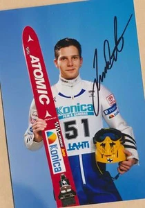 Janne AHONEN (1) AK Bild - Print Copy - Groß Format 13 x 18 + SKI WM AK SIGNIERT - Bild 1 von 1