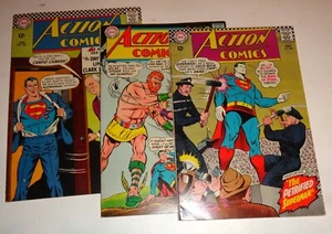 SUPERMAN IN ACTION COMICS #345,252,253 GLOSSY F/VF 1967 - Picture 1 of 1
