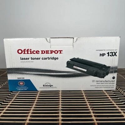 Cartucho de tóner láser Office Depot HP 13X Q2613X Reman negro repuesto Foto 1 de 4