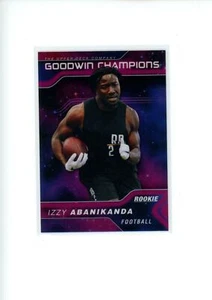 2023 UD Goodwin Champions Izzy Abanikanda #P31 Rookie Platinum Cosmic 3/199 - Picture 1 of 2