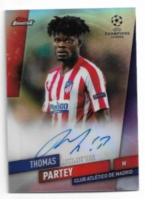2019-20 Topps Finest UEFA Champions League Auto Card :Thomas Partey A18 - Image 1 of 2