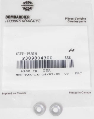 2 NEW Can-Am Ski-Doo Commander Traxter Skandic Tundra PUSH NUT PARTS 389804300 - Image 1 of 3