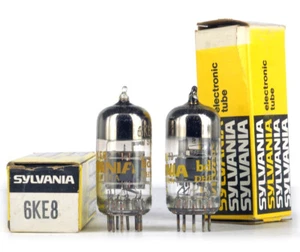 ONE 6KE8 SYLVANIA NOS tubo lampada TSF Valvola Valvula Valve ৄ泵洀 真空管 电帶 - Foto 1 di 2