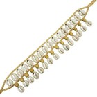 Cowrie Shell Necklace Boho Choker Ethnic Tribal Bib Beads Braided Cotton 