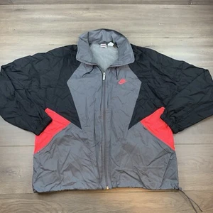 Vtg Retro Nike Nylon Windbreaker Full Zip Jacket Men’s XL Multicolor Colorblock - Picture 1 of 21