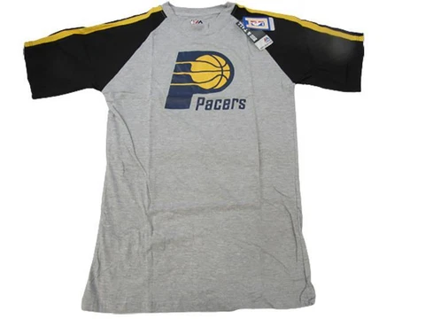 NEW Indiana Pacers Mens Sizes M-L-XL-2XL Big & Tall Majestic Raglan Shirt Cover